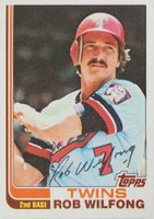 1982 Topps #379 Rob Wilfong Baseball Card