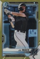 2021 Bowman Draft #BDC159 Joe Mack Chrome-Gold Refractor Baseball Card