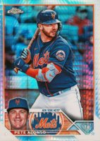 2023 Topps Chrome #75 Pete Alonso Prism Refractor Baseball Card