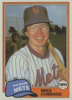 1981 Topps #752 Mike Cubbage Traded Baseball Card