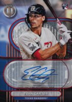 2024 Topps Tribute Tribute Autographs #TAECA Evan Carter Red Baseball Card