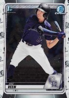 2020 Bowman Draft #BD107 Zac Veen Chrome Baseball Card