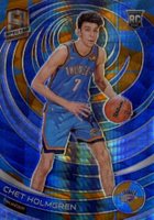 2022 Panini Spectra #199 Chet Holmgren Asia Blue & Orange Basketball Card