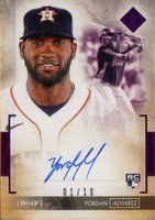 2020 Topps Transcendent Collection Autographs #YA Yordan Alvarez Purple Baseball Card
