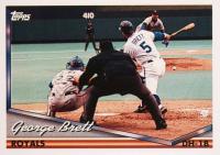 1994 Topps Pre-Production #397 George Brett Horizontal Baseball Card