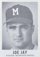 1960 Leaf #23b Joe Jay Large Portrait Baseball Card