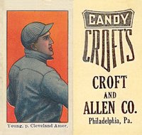 1909 Croft's Candy # Cy Young Baseball Card
