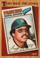 1987 Topps Tiffany #312 Reggie Jackson Turn Back the Clock Baseball Card