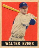 1948 Leaf #78 Walter Evers Short Print Baseball Card