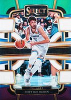 2023 Panini Select #41 Chet Holmgren Green/White/Purple Prizm Basketball Card