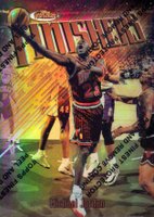 1997 Finest #39 Michael Jordan Refractor w/Coating Basketball Card