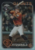 2024 Topps Chrome #131 Tyler Fitzgerald Refractor Baseball Card