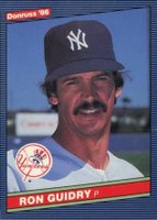 1986 Donruss #103 Ron Guidry Baseball Card
