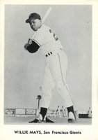 1961 Jay Publishing # Willie Mays Batting-full length Baseball Card