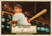 1952 Topps #16 Gene Hermanski Red Back Baseball Card
