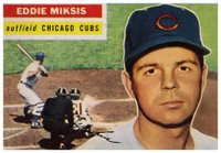 1956 Topps #285 Eddie Miksis Baseball Card