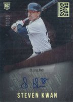 2022 Panini Capstone Rookie Autographs #RASK Steven Kwan Holo Silver Baseball Card