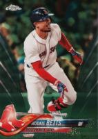 2018 Topps Chrome #183 Mookie Betts Green Refractor Baseball Card