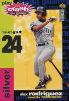 1995 Collector's Choice Crash the Game #CG17 Alex Rodriguez Sept.24-Silver Baseball Card