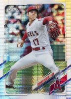 2021 Topps Chrome #159 Shohei Ohtani Prism Refractor Baseball Card