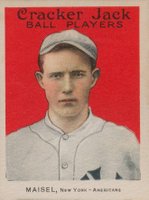 1915 Cracker Jack #158 Fritz Maisel Baseball Card