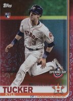 2019 Topps Opening Day #18 Kyle Tucker Red Foil Baseball Card