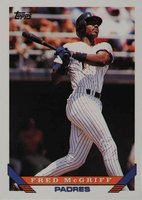 1993 Topps #30 Fred McGriff Baseball Card