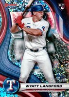 2024 Bowman's Best #65 Wyatt Langford Mini Diamond Baseball Card