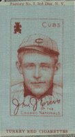 1911 Colored Silks #39 Johnny Evers Baseball Card