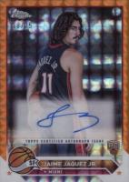 2023 Topps Chrome Topps Chrome Autographs #CCJJA Jaime Jaquez Jr. Orange Geometric Basketball Card
