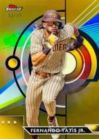 2023 Topps Finest #50 Fernando Tatis Jr. Gold Baseball Card
