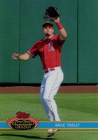 2021 Topps Stadium Club Chrome #200 Mike Trout 1991 Stadium Club Baseball Card