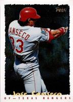 1995 Topps Cyberstats #161 Jose Canseco Baseball Card