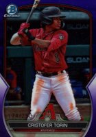 2023 Bowman Draft #BDC148 Cristofer Torin Chrome-Purple Baseball Card