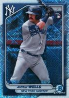2024 Bowman Mega Box Chrome #87 Austin Wells Baseball Card