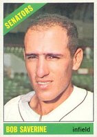 1966 Topps #312 Bob Saverine Baseball Card