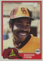 1981 Topps #393 Broderick Perkins Baseball Card