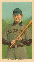 1909 White Borders Ghosts, Miscuts, Proofs, Blank Backs & Oddities #91 Fred Clarke Holding Bat Baseball Card