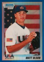 2010 Bowman Chrome Draft Picks & Prospects #BDPP104 Matt Olson Blue Refractor Baseball Card