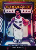 2023 Panini Select Starcade #23 Scoot Henderson Gold Prizm Basketball Card