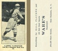 1916 Wares #65 Larry Gardner Baseball Card