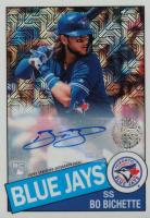 2020 Topps Silver Pack 1985 Chrome Promo #41 Bo Bichette Autograph Baseball Card