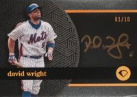 2024 Topps Diamond Icons Black Polychromatink #BPADW David Wright Black-Gold Ink Baseball Card