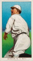 1909 White Borders Hindu-Red #436 Cy Seymour Throwing Baseball Card