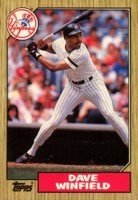 1987 Topps Tiffany #770 Dave Winfield Baseball Card