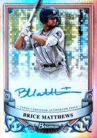2024 Bowman Sterling Prospect Autographs #PABMA Brice Matthews Refractor Baseball Card