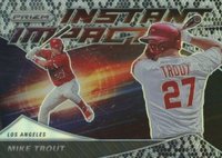 2020 Panini Prizm Instant Impact #II4 Mike Trout Snake Skin Prizm Baseball Card