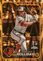 2024 Topps Gilded Collection #38 Jackson Holliday Gold Raywave Baseball Card