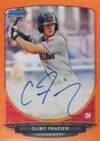 2013 Bowman Chrome Draft Picks & Prospects Autographs #BCACF  Clint Frazier Orange Refractor Baseball Card