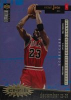 1996 Collector's Choice Crash Game #C30 Michael Jordan Dec. 23-29-Gold Basketball Card
